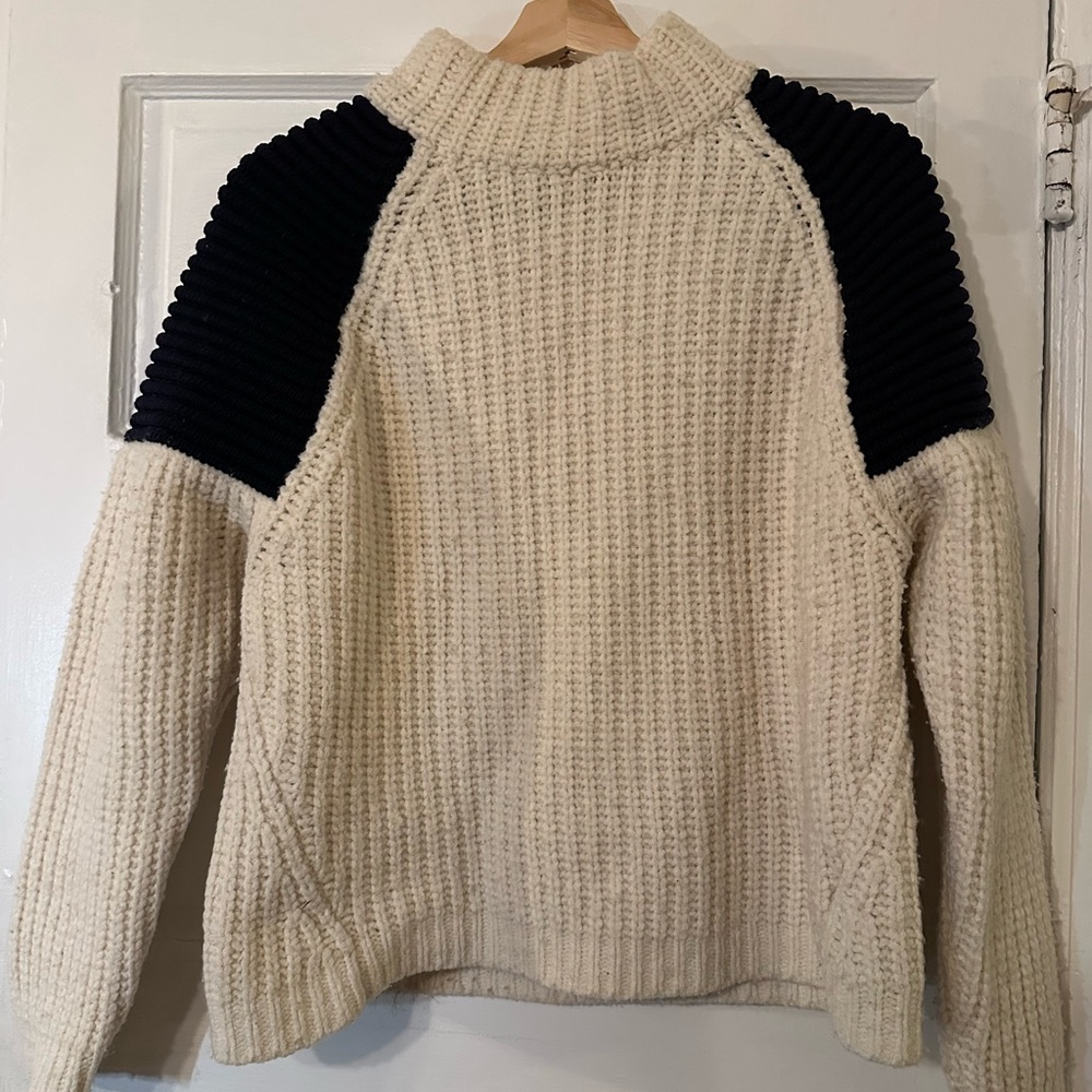 Cozy Cream and Black Women's Sweater